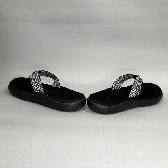Teva Voya Sandals Women's Size 9 Black Summer Beach Athletic Recovery Flip Flops - Picture 6 of 11